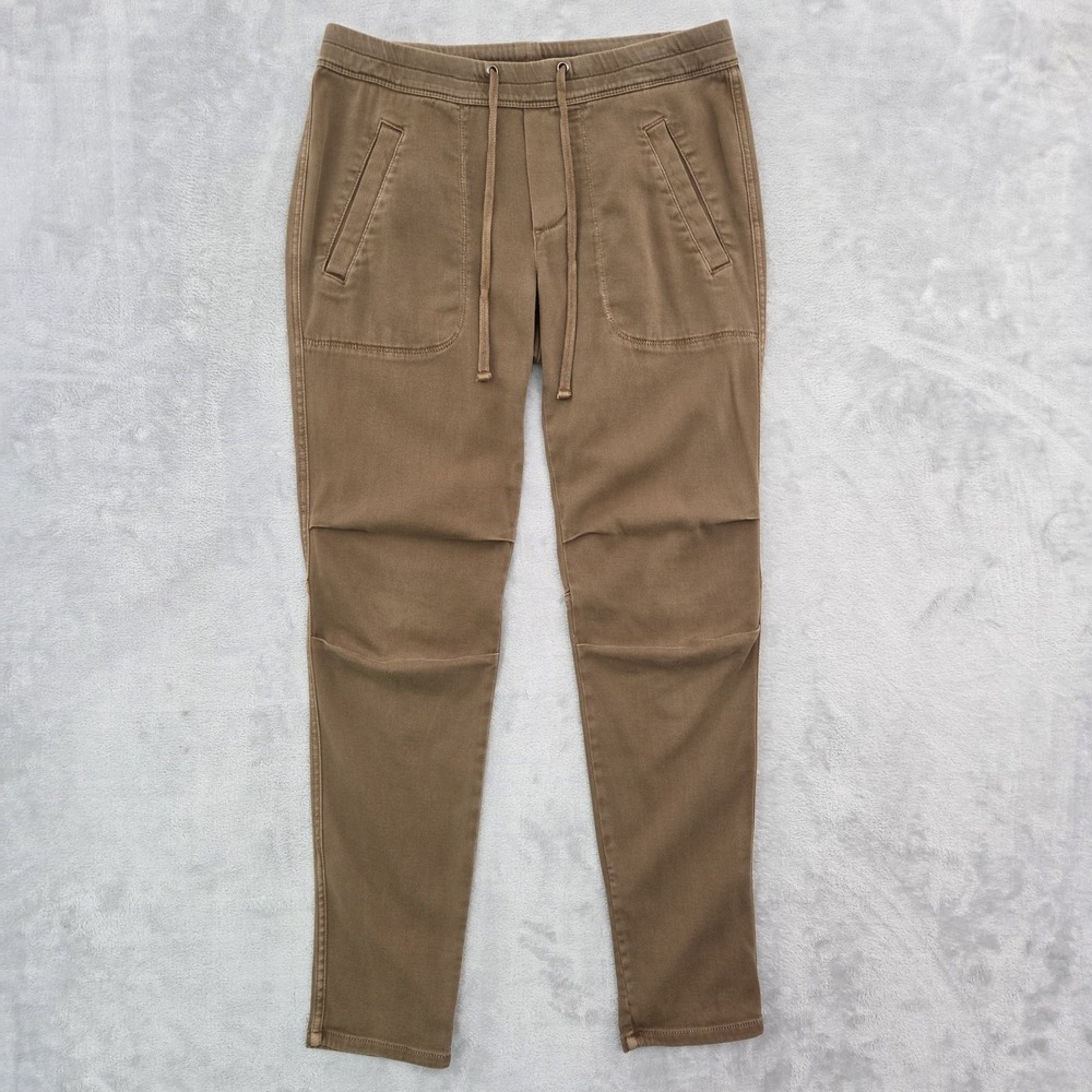 James Perse Los Angeles Soft Drape Utility Pants WKL1730 Brown Slim Stretch 1 S